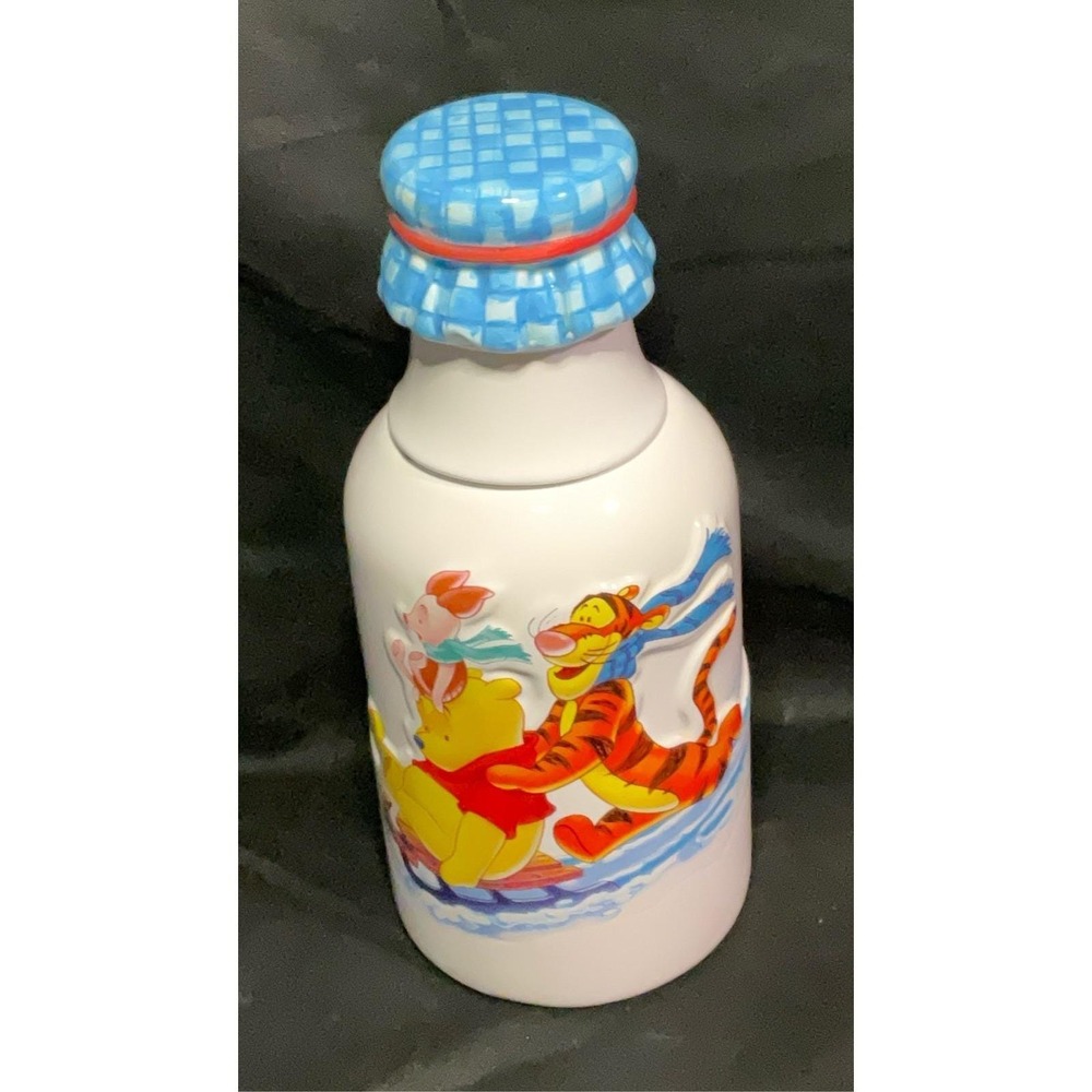 Disney Pooh Tigger Piglet Ceramic Milk Bottle Canister